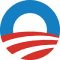 obamacare logo - rising sun above a field in colors of USA flag